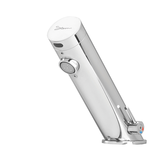 Touchless Faucets - Deck Mounted Bathroom Faucet - Touch-free electronic faucet for deck-mounted installations Green AB 1000