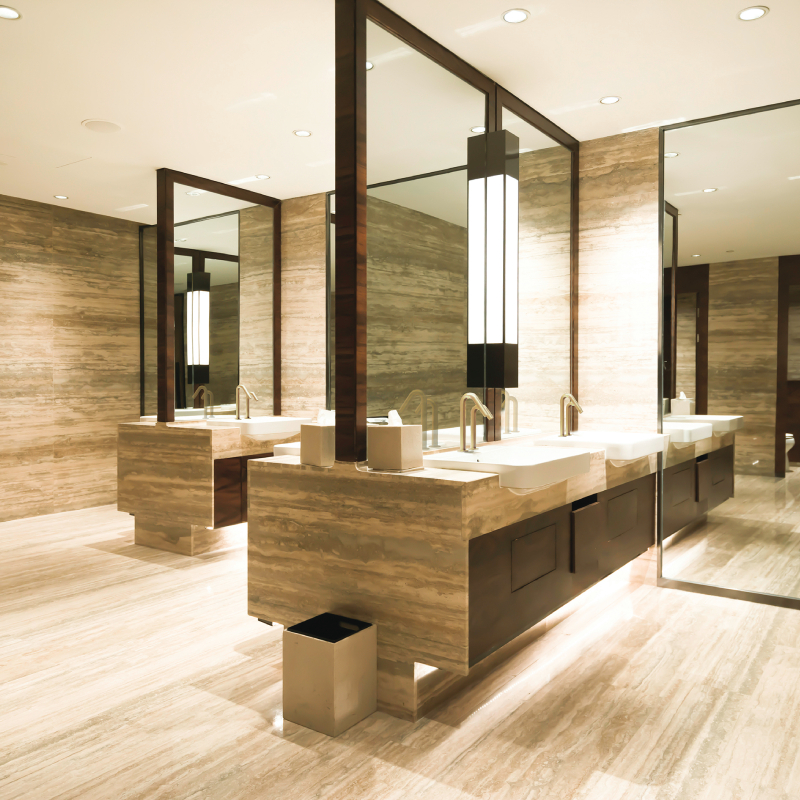 Csaba Touchless Deck Mounted Tap | Touch free deck mounted electronic faucet Csaba Duo in public washroom S Touch free deck mounted electronic faucet Csaba Duo in public washroom S | Csaba Touchless Deck Mounted Tap
