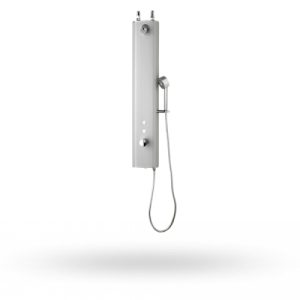 Electronically operated self closing shower panel with a hand shower - Perfect Time Shower Panel 1000 T with hand shower - Stern Engineering