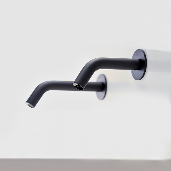 Extreme CS Touchless Wall Tap | Touchless Faucets - Wall Mounted Bathroom Faucet - Touch-free wall-mounted electronic faucet - Extreme CS black duo