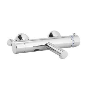 Medical 1000 TE Touchless Wall Faucet - Wall Mounted Bathroom Faucet - Touch free electronic wall mounted faucet with a Thermostatic mixer to adjust the temperature Medical 1000 TE