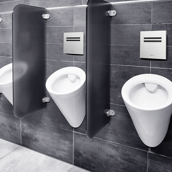 Nara 2030 Touch Free Electronic Flush Valve For Urinals | Nara 2030 on site Automatic Flush Valve - Touch-free electronic flush valve for urinals - Nara 2030 on-site
