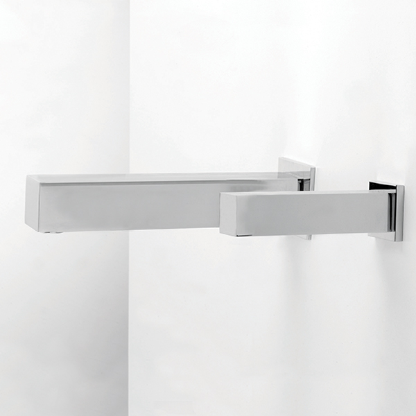 Quadrat L Touchless Wall Mounted Tap | Quadrat L Duo Touchless Faucets - Wall Mounted Bathroom Faucet - Touch free electronic faucet for wall mounted installations Quadrat L Duo