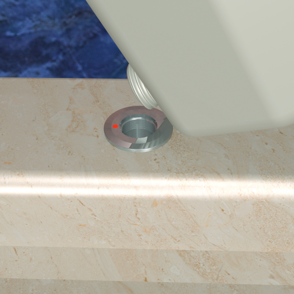 Top Level indicator filling close up for top filling multifeed - Automatic Soap Dispensers