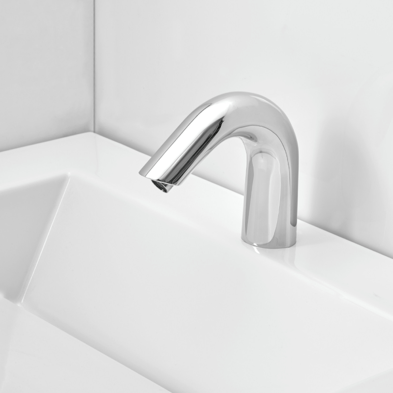 Touchless Faucets - Deck Mounted Bathroom Faucet - Touch Free Lavatory Faucets Touch-free electronic faucet for deck-mounted installations Clasic_CS__80 (1)
