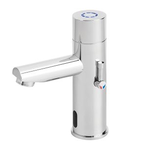Trendy 1000 BRE Touchless Deck Faucet - Deck Mounted Bathroom Faucet - Touch Free Deck Mounted Faucet - Touch free electronic faucet for deck mounted installations Trendy 1000 BRE