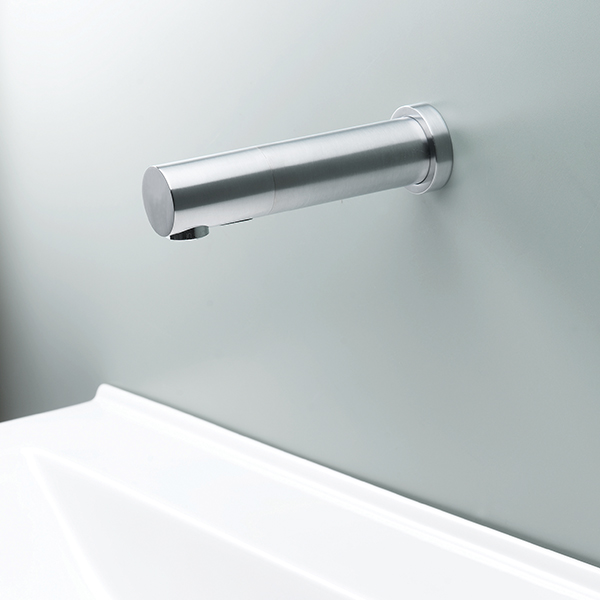 Touchless Faucets - Wall Mounted Bathroom Faucet - Touch free electronic faucet for brick wall installations Tubular 2030 E-B