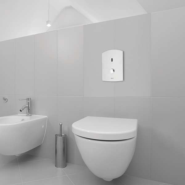 Venus Comfort 2032 Touchless electronic WC flush valve | Venus Comfort 2032 on site Touch-free electronic W.C. flush valve - Venus Comfort 2032 on-site - Automatic Flush Valve